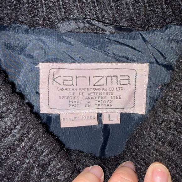 Vintage 80s/90s Karizma Statement Cardigan – Size L - Picture 2 of 4